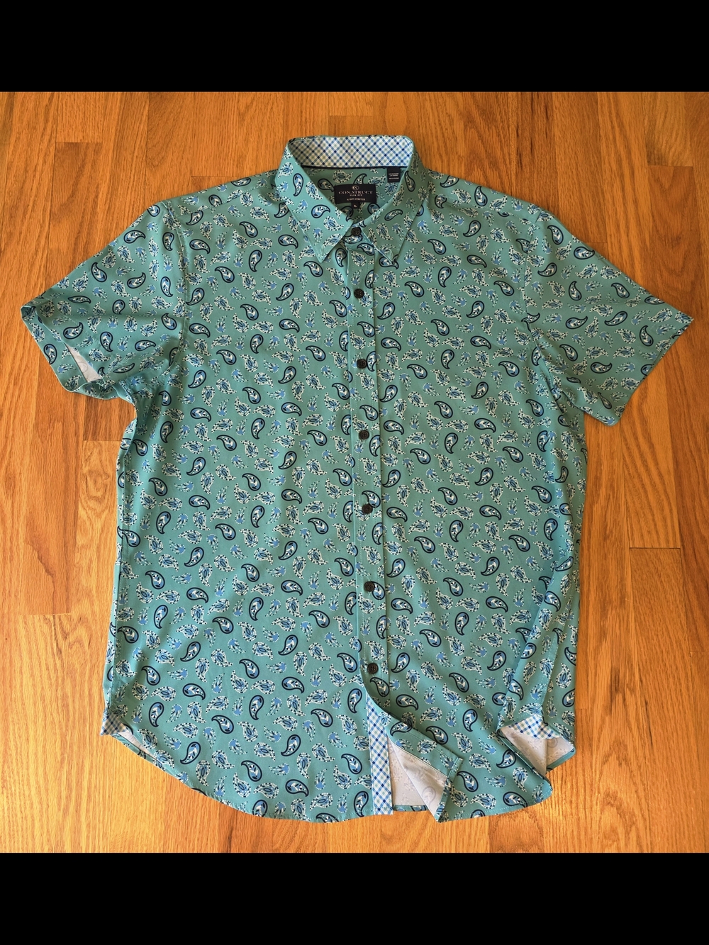 CON.STRUCT Short-Sleeve Button-Down Shirt